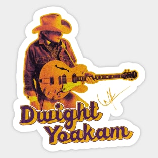 Dwight Yoakam 70s country music fan Sticker